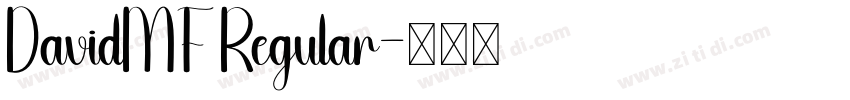 DavidMF Regular字体转换